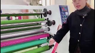 How to make medical plaster Introduction to our medicalsurgical tape slitting rewinding machine [upl. by Evelina]