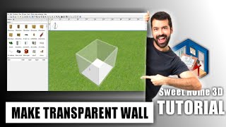 How To Make Transparent Walls In Sweet Home 3D  Sweet Home 3D Tutorial [upl. by Lleryt]