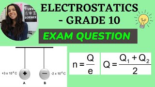 Grade 10 Electrostatics Exam Practice Question [upl. by Domini759]