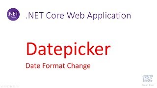 014  Net Core Update Date Format In Datepicker [upl. by Decker]