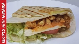 TikTok Viral Chicken Tortilla Wrap l Ramadan Recipe For Sehri l Recipes with Humaira [upl. by Firestone]