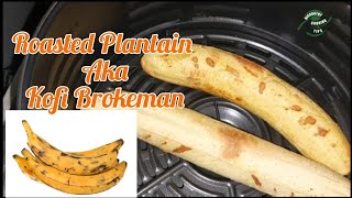 air fryer plantain recipe  How to roast ripe plantain in air fryer  Air fryer Method [upl. by Mailand880]