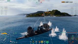 World of Warships New account Repulse first battle [upl. by Ientirb]