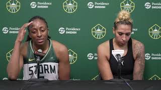 Seattle Storm Coach Noelle Quinn Nneka Ogwumike Mercedes Russell postgame vs Phoenix [upl. by Suryc212]