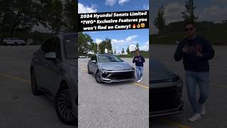 Two Luxury Features the 2024 Hyundai Sonata Hybrid has You CANT Find in Our 2025 Camry [upl. by Aiekat283]