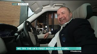 ITV Dave Fishwick Trys The New Indian Drive Thru In Bolton Lancashire Move Over MacDonalds [upl. by Nilpik24]