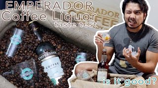 EMPERADOR COFFEE BRANDY  Brandy with milk  Taste Test  Jay Pudadera [upl. by Donelu]