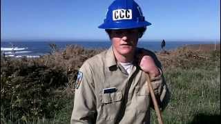 California Conservation Corps Member and AmeriCorps Team Up To Kill Gorse [upl. by Zysk]