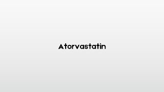 Atorvastatin How to pronounce [upl. by Hotchkiss703]