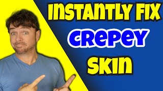 INSTANTLY Improve Crepey Skin shorts [upl. by Enilesor454]