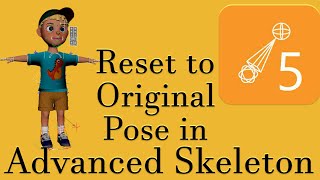 How to Reset Pose in Advanced Skeleton for Maya [upl. by Bernj]