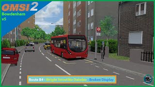 Omsi 2 Bowdenham v5  Route B4  Wright Streetlite Daimler Euro 6 102m [upl. by Questa]