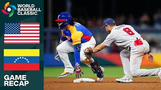 United States vs Venezuela Game Highlights  2023 World Baseball Classic [upl. by Eimerej814]