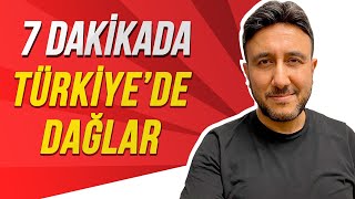 7 DAKİKADA TÜRKİYEDEKİ DAĞLAR💯 Mehmet Eğit kpss2022 kpsscografya [upl. by Aitahs907]