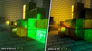 RTX COMPARISON SEUS PTGI E12 vs APOLLO RT  Minecraft Shaders Comparison In Java Edition [upl. by Sirej698]