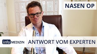 Wie lange dauert eine Nasen OP  info Medizin Expertenantwort Dr Kiermeir [upl. by Rebmyt822]