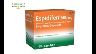 Espidifen 600mg albaricoque [upl. by Merola896]