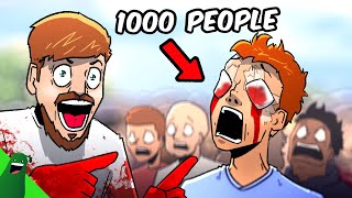 Mr Beast Blinds 1000 People [upl. by Noicpesnoc]