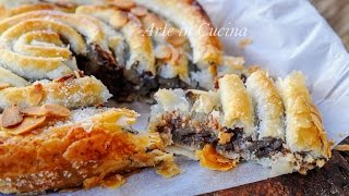 CHIOCCIOLA DI SFOGLIA ALLA NUTELLA RICETTA VELOCE [upl. by Sello225]