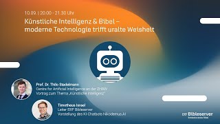 Künstliche Intelligenz amp Bibel – moderne Technologie trifft uralte Weisheit [upl. by Frodi]