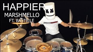 Marshmello ft Bastille  Happier  Drum cover [upl. by Ahsenat284]