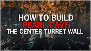 HowToBuild 9 Pearl Cave Turret Wall on TheCenter 1 for Official PvP 2021  ARK Survival Evolved [upl. by Toor]