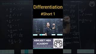 Basic Derivative Formula  Differentiation Short 1 abhijeetmenacademy shorts [upl. by Raimundo642]