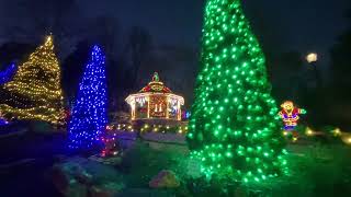 The absolutely beautiful Christmas lights in Alpine Helen Georgia [upl. by Akvir]