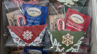 Tea Pockets for Christmas Craft Fairs craftfair [upl. by Lekram202]