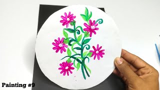 Flower garden  Easy Painting ideas  Acrylic Painting for beginners  KND art and crafts [upl. by Naujled]