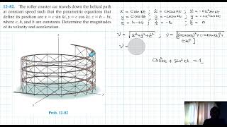 12–82 Kinematics of a Particle Chapter 12 Hibbeler Dynamics Benam Academy [upl. by Kimberly]