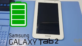 Samsung Galaxy Tab 2 70 P3110 Battery and teardown disassembly [upl. by Duval]