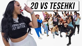 20 PEOPLE VS 1 REALITY STAR TESEHKI [upl. by Rodolphe]