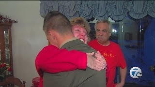 Marine surprises family just in time for Christmas [upl. by Croydon]