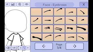 if I made a gacha game part 2eyebrows [upl. by Anital]