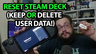 Reimage Steam Deck with via USB with or without losing user data [upl. by Dedie]