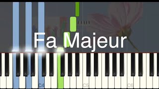 Gamme  Fa Majeur  Easy piano tuto [upl. by Nosirrah]