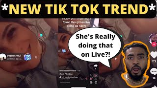 NEW TIK TOK TREND  Clapping Cheeks on Tik Tok Live [upl. by Nifares]