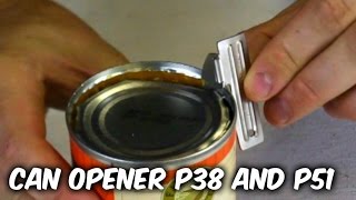 Survival Mini Can Opener P38 and P51 Test [upl. by Haneekas]