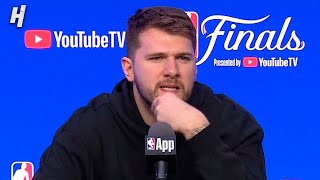 Luka Doncic previews Game 5 FULL Interview  2024 NBA Finals Media Day [upl. by Elwaine777]