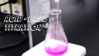 Lab Demonstration  Acid  Base Titration [upl. by Irehj]