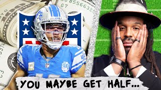 Cam Newton breaks down NFL contracts 30 MILLION gets split up FASTER than youd believe [upl. by Ettenyl256]