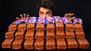 ASMR MILKA CHOCOLATE ICE CREAM MUKBANG  McBang ASMR Eating [upl. by Onateyac]