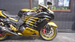 Kawasaki ZX14R OHLINS Edition CandyGold amp Black [upl. by Eornom848]