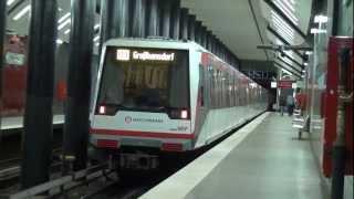 UBahn Hamburg  Züge im Bahnhof Alter Teichweg U1 HD [upl. by Syd]