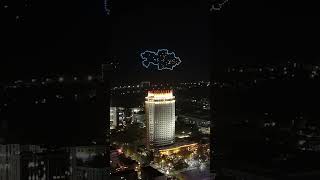 Карта Казахстана освещенная в небе  Kazakhstan’s map lit up in the sky [upl. by Hollander]