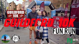 Guildford 10k Race VLOG  Run Through  2k Fun Run [upl. by Eelrihs220]