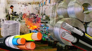 Witness the Incredible Transformation Watch How Aluminum Wire is Made in the Factory [upl. by Airretnahs]