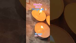 Tea light candle under ₹250  Meesho Finds  Manisha Krishna meeshofinds diwalispecial [upl. by Idnas]