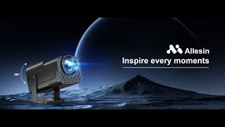 Allesin Mini Smart Projector with wifi and bluetooth [upl. by Trow910]